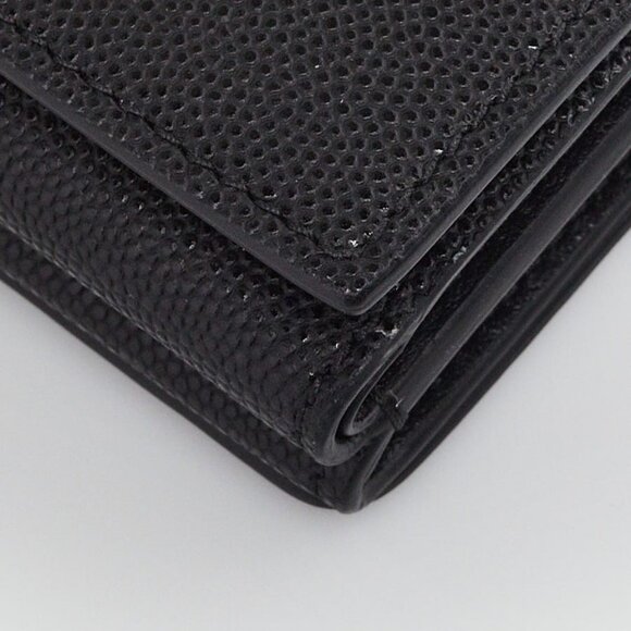 Burberry Black Grained Leather TB Compact Lark Wallet - Picture 3 of 9